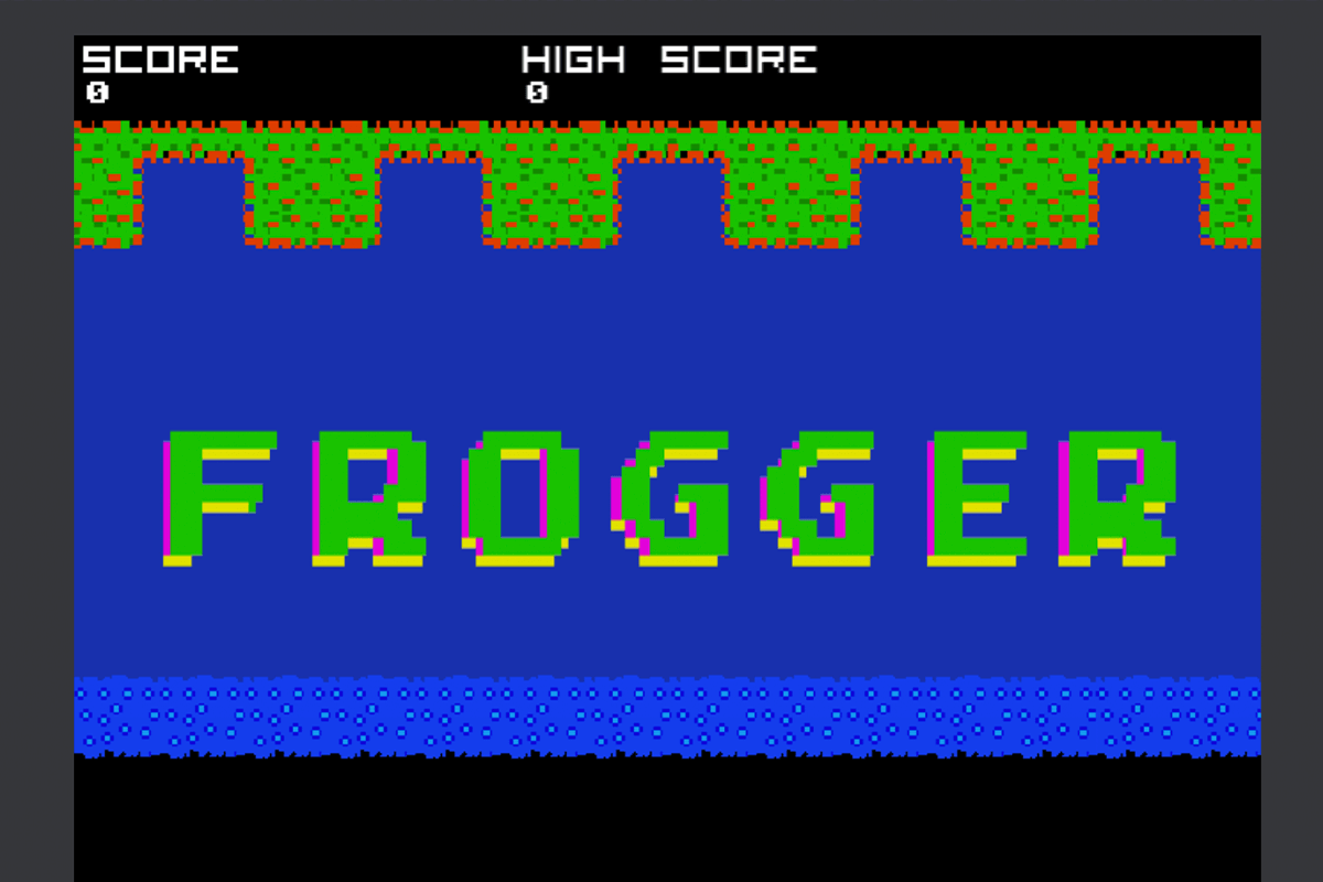 Frogger Game Splash Screen
