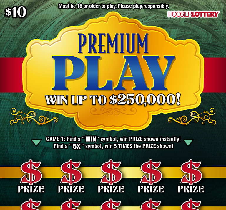 Hoosier Lottery Game Flip Card Image