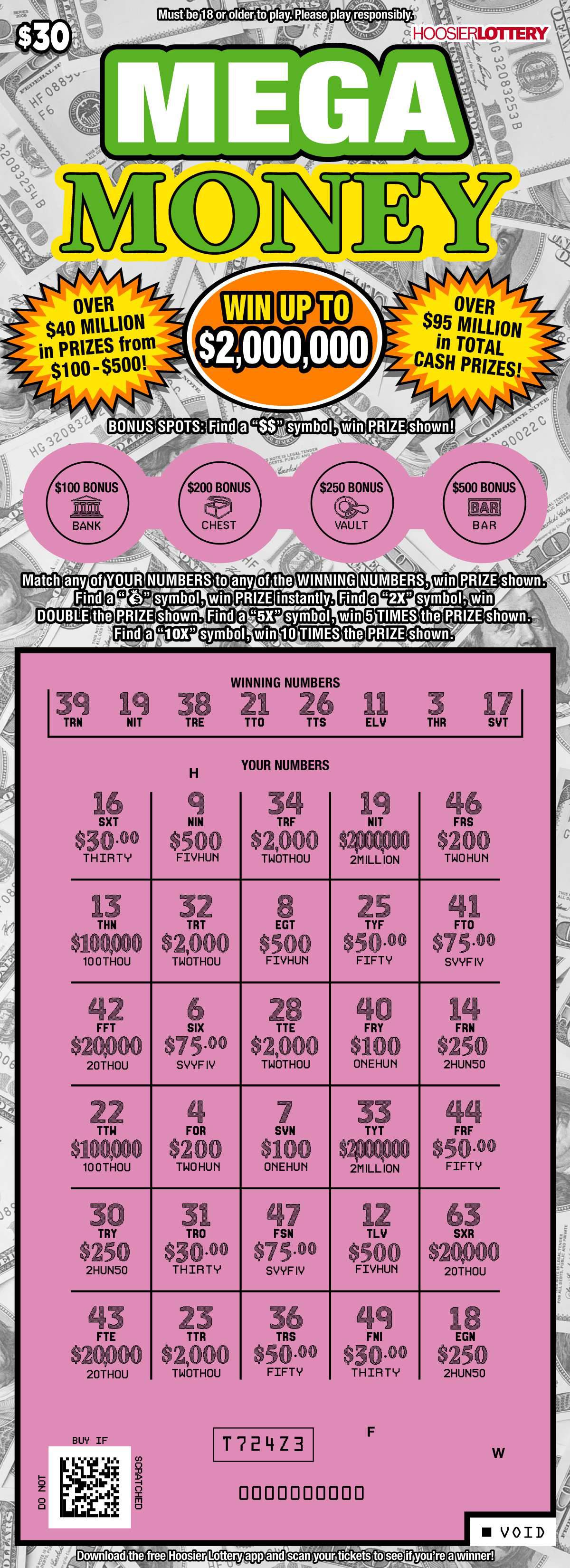 Hoosier lotto mega deals millions