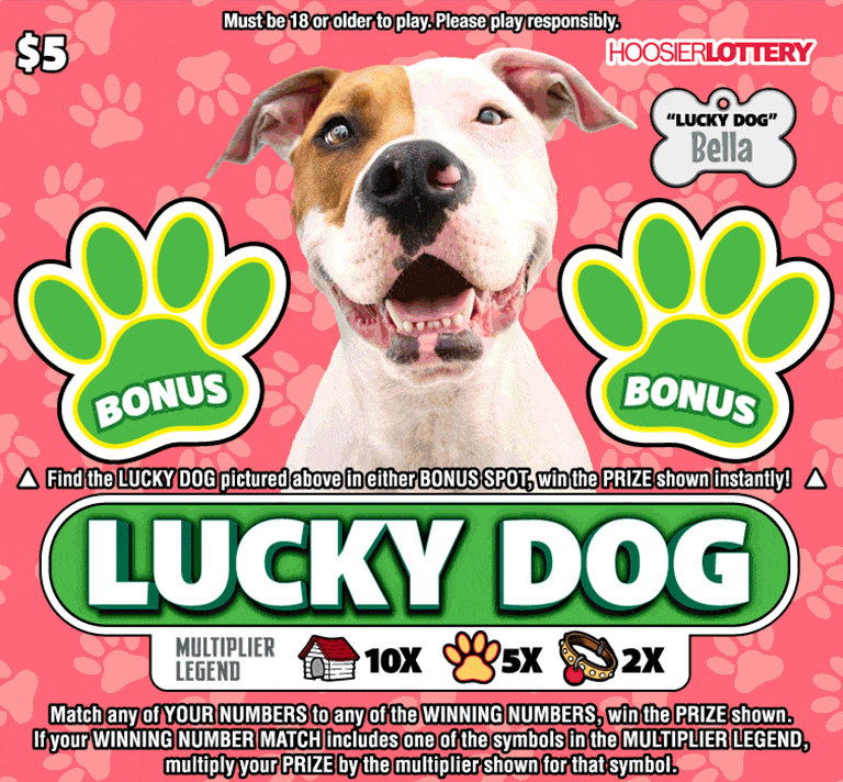 Hoosier Lottery Game Flip Card Image