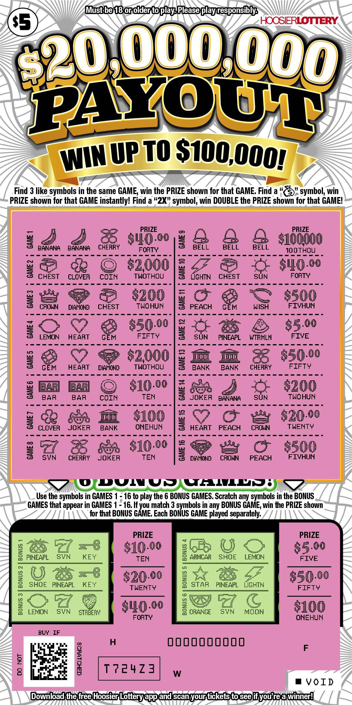 Scratch-offs | Hoosier Lottery 