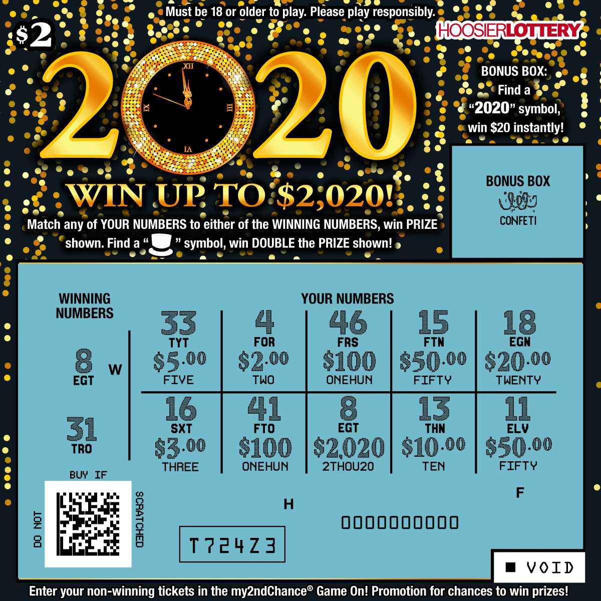 hoosier lotto second chance