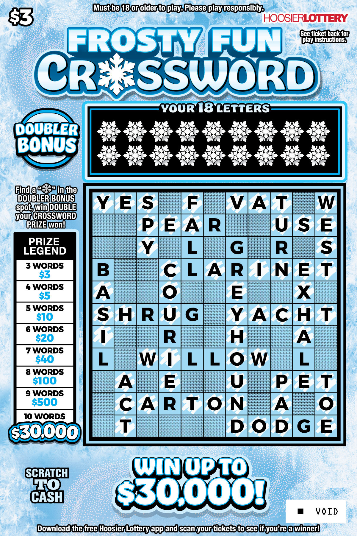 FROSTY FUN CROSSWORD