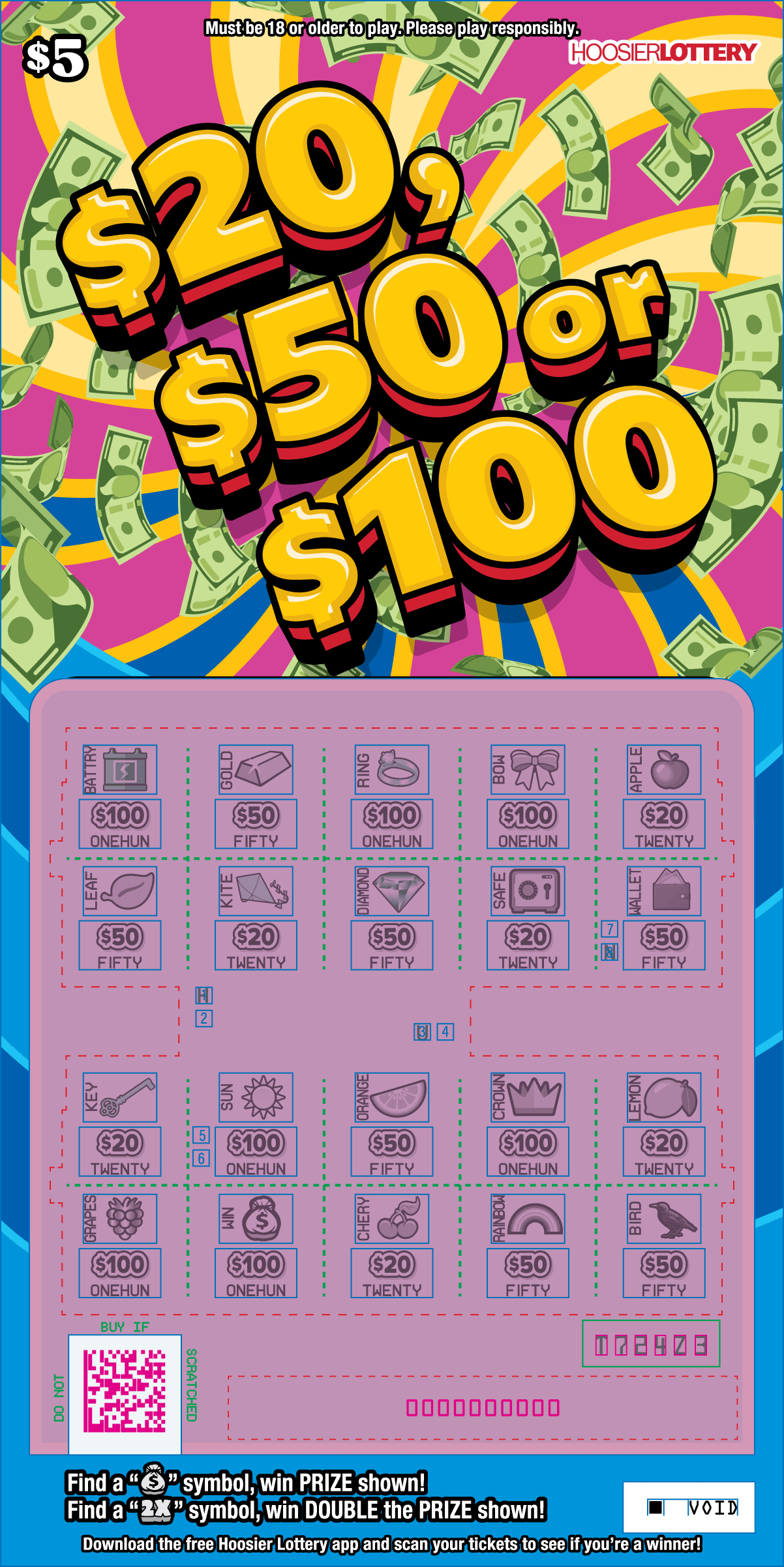 $20, $50 or $100