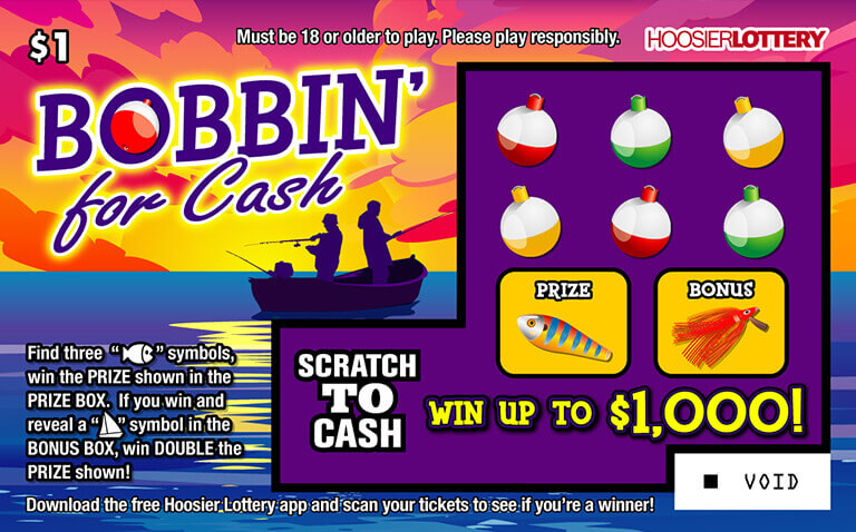 Hoosier Lottery Game Flip Card Image