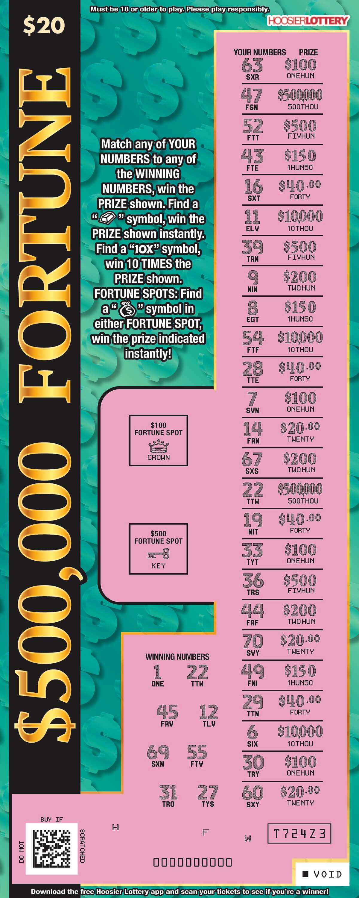 $500,000 FORTUNE