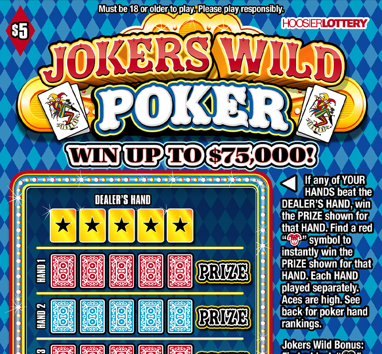 Hoosier Lottery Game Flip Card Image