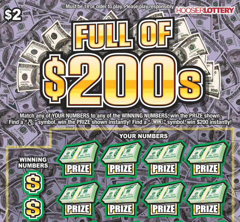 Hoosier Lottery Game Flip Card Image