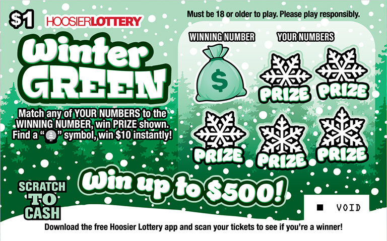 Hoosier Lottery Game Flip Card Image