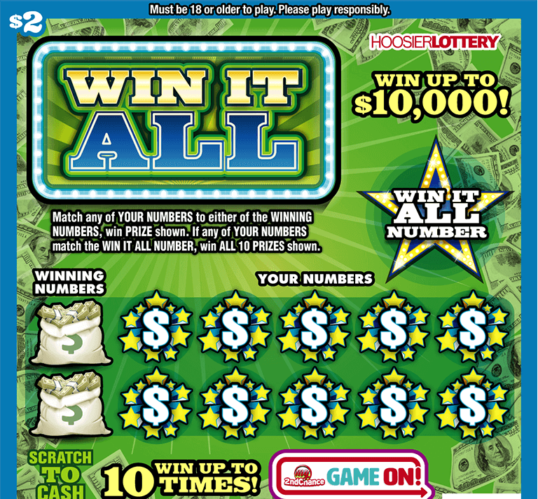 hoosier lottery scratch off codes