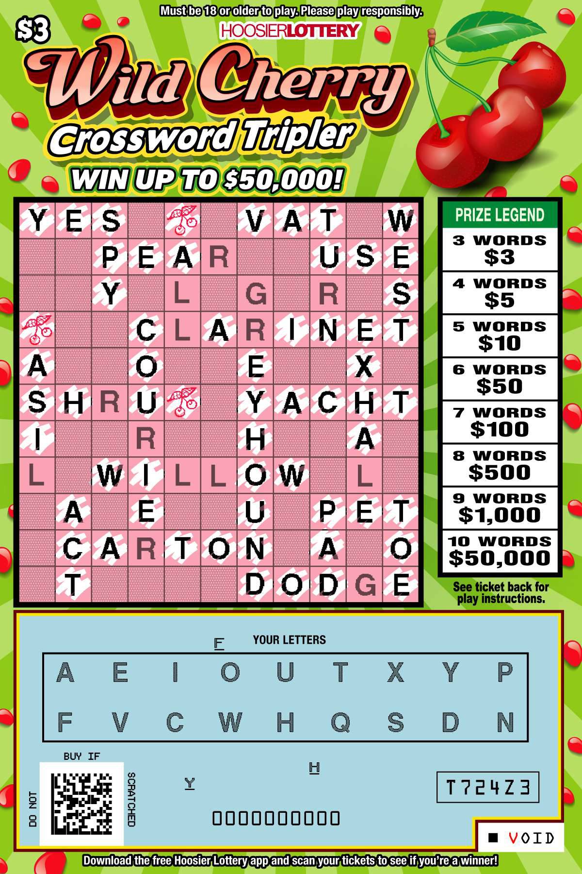 WILD CHERRY CROSSWORD TRIPLER