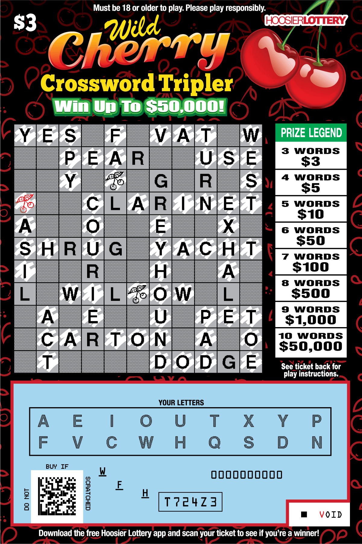 WILD CHERRY CROSSWORD TRIPLER