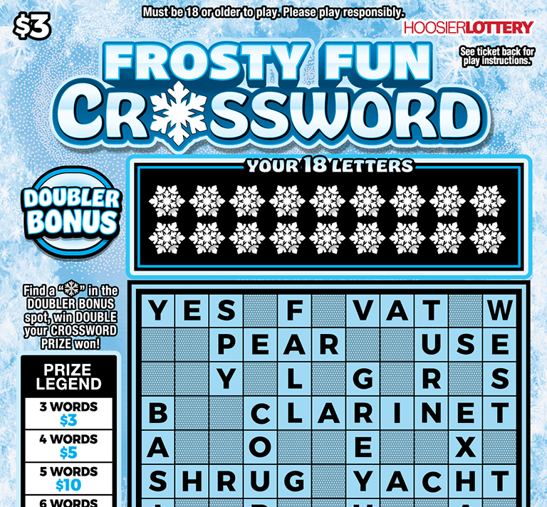 Hoosier Lottery Game Flip Card Image