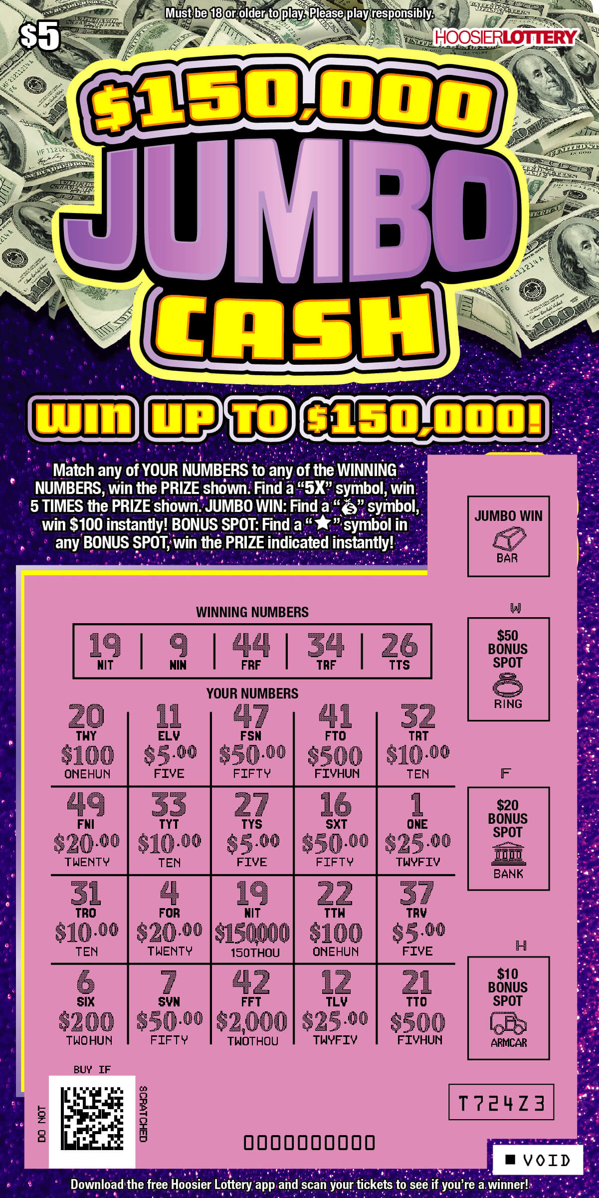 $150,000 JUMBO CASH